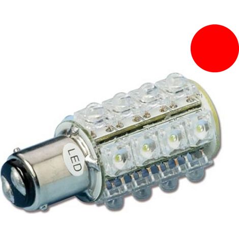 Lampadina led rosso 20 led 8 watt