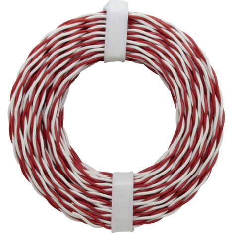 Donau Elektronik 205-10 Klingeldraht 2 x 0.2 mm² Rot/Weiß 10 m