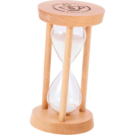 Artibetter Minuteur Sablier Bois Décoratif Verre (1/5)