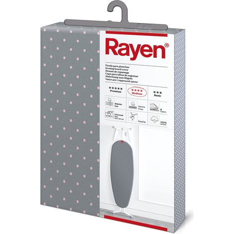Rayen Fodera per ASSE da Stiro Universale, Cotone, Medium-Stampato a Pois, 13.3 cm (1/5)