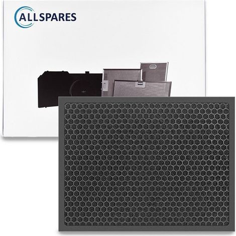 Filtro de carbón AllSpares para purificadores de aire, compatible con Philips FY5182/30 (300 x 240 x 10 mm)