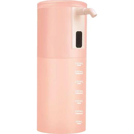 Distributeur automatique de gel hydroalcoolique rechargeable (rose), 350 ml (1/5)