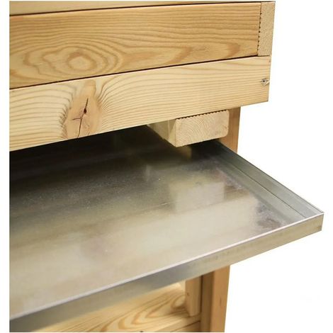 Vaschetta Metallica Raccogli Acqua Dim. 76x39X2 Cm Per Ortiera Veggy con piano inferiore
