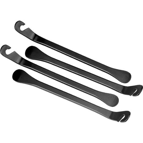 4Pcs Démonte Pneu de Vélo Métal, Leviers de Pneu, Durable Noir en Levier Démonte Pneu Pelle, Tyre Levers Bicycliste Outil de Réparation pour Retirer Le Pneus de Vélo, Pneu de Vélo Outils
