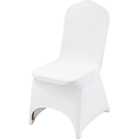 Fundas para sillas, ajuste universal, diseño elegante, parte frontal arqueada, 50 unidades. (1/2)