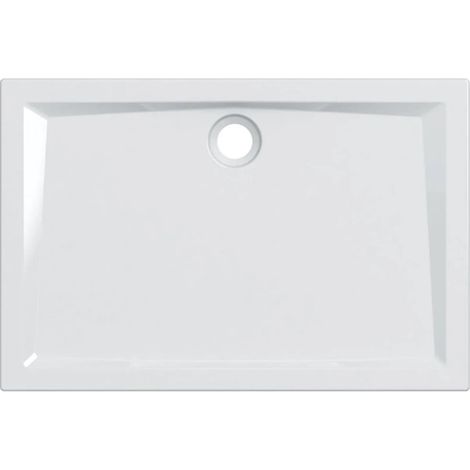 Piatto doccia rettangolare 120x70x6 cm bianco lucido in grés porcellanato - Geberit - Bianco (1/4)