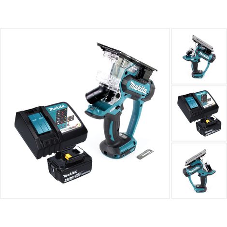Makita DSD 180 RM1 Sega per cartongesso a batteria 18 V + 1x batteria 4,0 Ah + caricabatteria