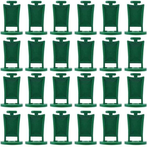Ulisem Lot de 50 clips de fixation pour serre, filets de jardin, fixations pour serre, fixations pour filets d'ombrage, fixations isolantes, résistantes aux UV