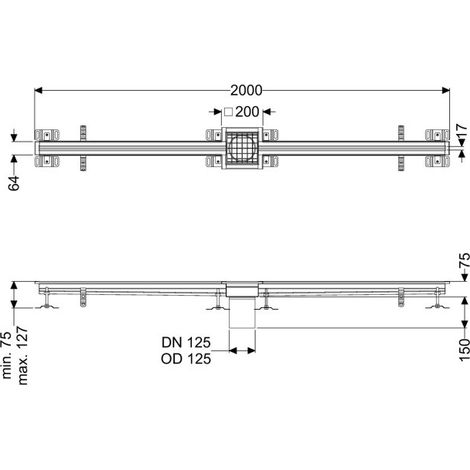 KESSEL 6102200 Caniveau fendu Ferrofix