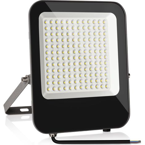 Projecteur LED 100W 10000LM Super Lumineux Spot LED Extérieur, super lumineux Extérieur 6500K Blanc Froid Éclairage de Sécurité pour stades, usines, Parking, garage, jardin