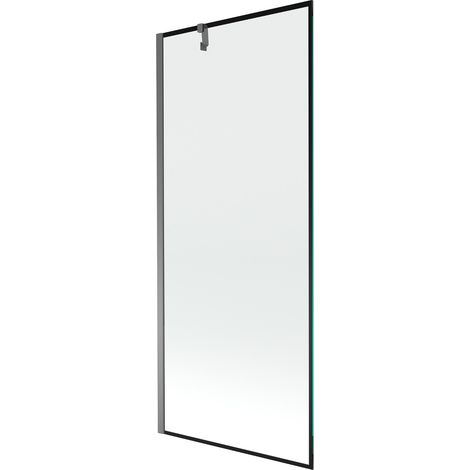 Mexen Next Badewannenabtrennung 1-flügelig 80 x 150 cm, schwarzes Muster, Gunmetal - 895-080-000-00-70-95 (1/5)