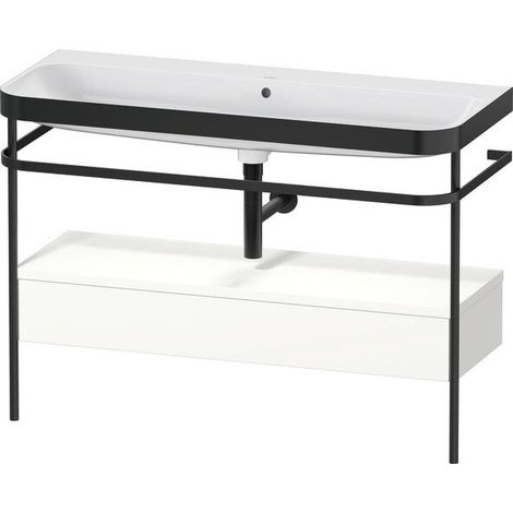 DURAVIT HP4744N36360000 robinetterie métallique et chasse d’eau sans bride avec HD2 Plus, sans angle de sortie