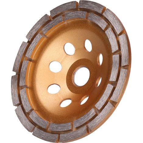 Meule Boisseau Diamant Double Rangée Disque Métal pour Meuleuse Polissage Nettoyage 150 mm (1/5)