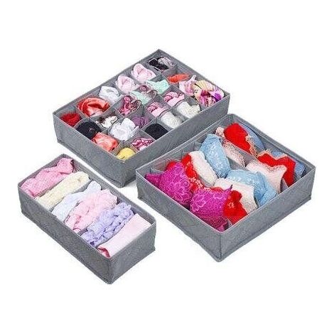 Organizer für Unterwäsche, Socken, Kleidung und Wäsche, 3er-Set (5722) (1/5)