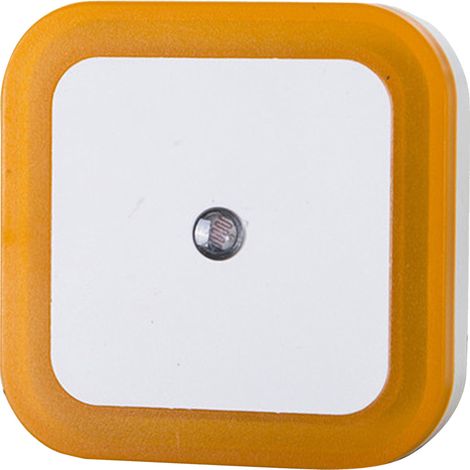 Veilleuse LED intelligente avec contrôle de la lumière  peut être utilisée comme lampe de chevet ou comme lampe de chambre/couloir  110-220 V  prise jaune standard européenne. (1/4)