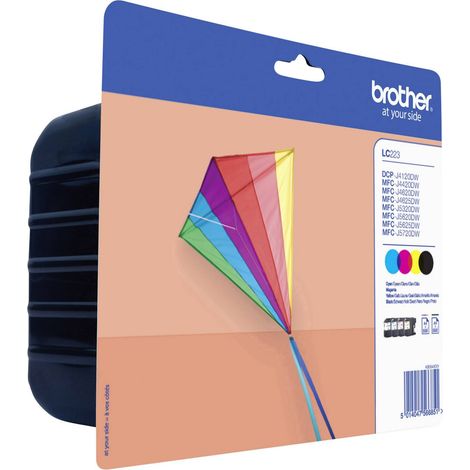 [NEUWERTIG] B-Ware Brother Druckerpatrone LC-223 Original Kombi-Pack Tinte Schwarz Cyan Magenta