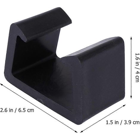 4 pinces de chaise robustes de 5,25 cm, pinces de canapé créatives, fixations durables pour chaises en rotin, accessoires pour la maison, compatibles avec la maison, le magasin et le bureau (noir) (1/5)