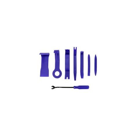 Juego de 8 herramientas para desmontar coches, palanca para radio, audio, interior, salpicadero y molduras - Crezuo