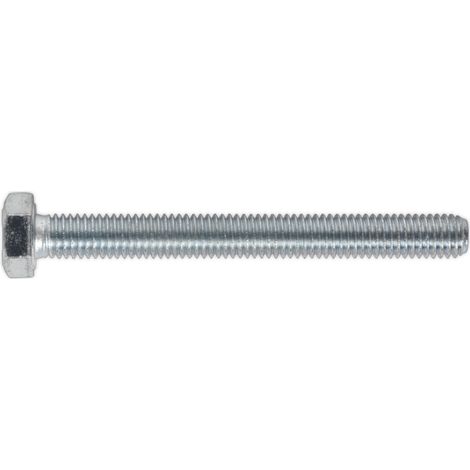 Sealey 8.8 Zinc Plated HT Setscrew M8 x 75mm, DIN 933 - Pack of 25 SS875