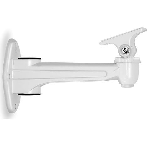 Mini Support Projecteur Mural, Charge de 3kg Longueur 16-20cm Matériau Aluminium, pour CCTV/Caméra/Projecteur/Webcam- Rotation 360° (Blanc) (1/5)
