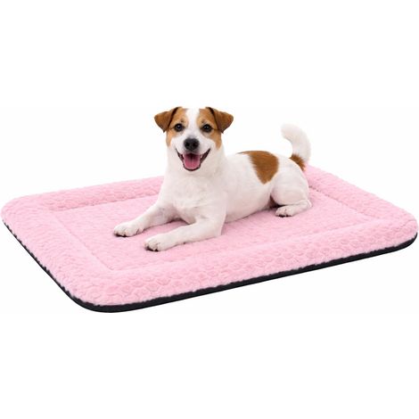Panier Chien - Coussin Chien et Chat - 70,5 x 41,5 x 2 cm - Peluche - Fibre Polyester - Lavable 30°C - Fond antidérapant - adapté Cage métallique (1/5)