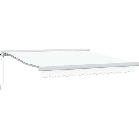 Auvent blanc, 300 x 250 x 165 cm, en polyester et aluminium. (1/5)