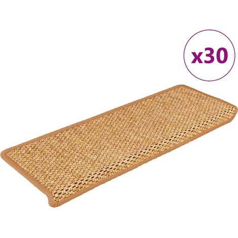Stufenmatten Selbstklebend Sisal-Optik 30 Stk. 65x21x4cm Sisal