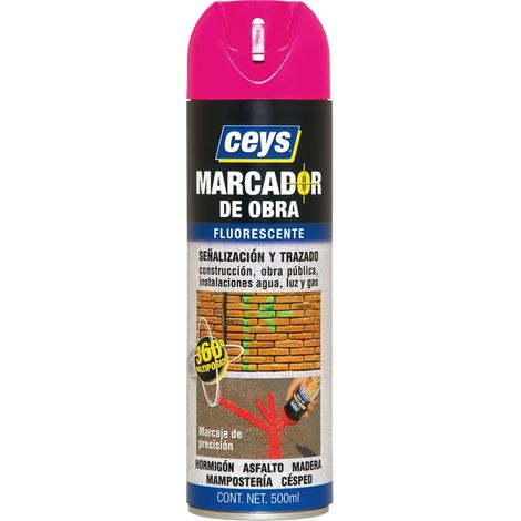 Marcador para Obra, Fucsia, 500 ml  Ceys 908005 (1/4)