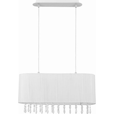 Suspension Nowodvorski Corsica blanche 2xE27 chrome (1/2)