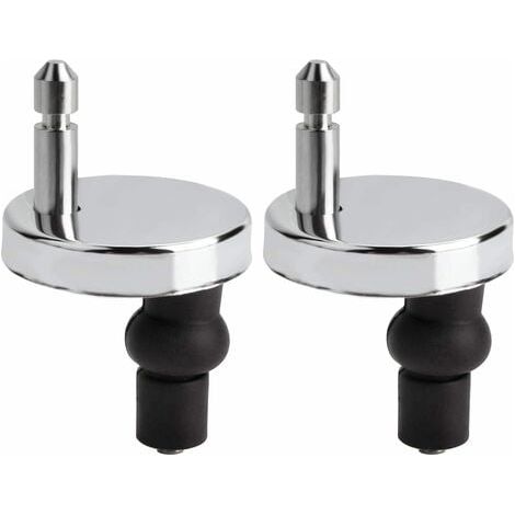 Kit de fijación universal para asientos de inodoro - Compatible con la mayoría de los asientos de inodoro estándar con sistema de bajada automática - Fácil de instalar (1/5)