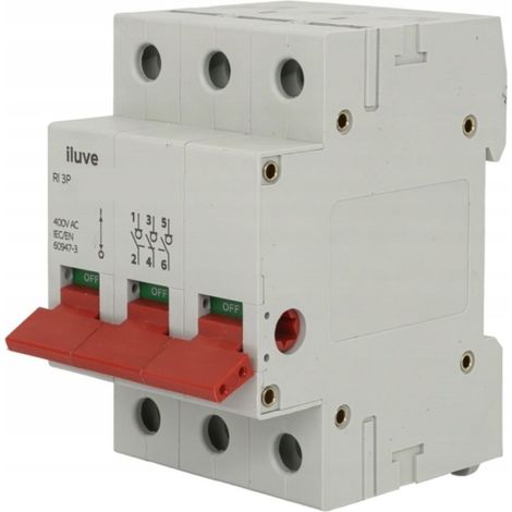 Interruptor-desconectador iLuve RI 100A 3P 100A 3Z 3M 400V CA AM-I06020-00