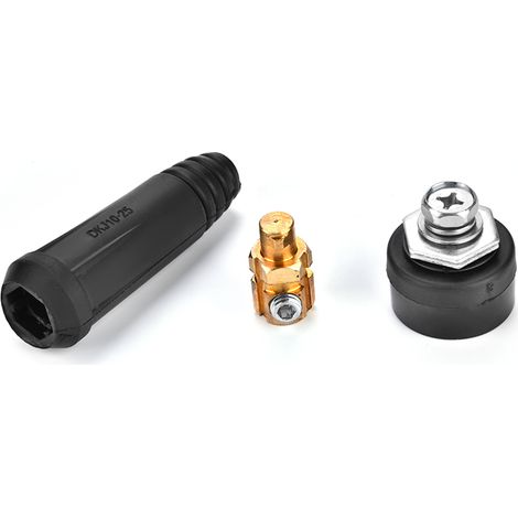 DKJ10-25 Stück schwarzer europäischer Schweißkabel-Schnellverbinder/Schnellanschlussadapter (1/5)