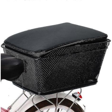 Panier arrière de vélo grande capacité en fil métallique avec housse imperméable et résistante à la pluie TY-AquaForge (1/5)