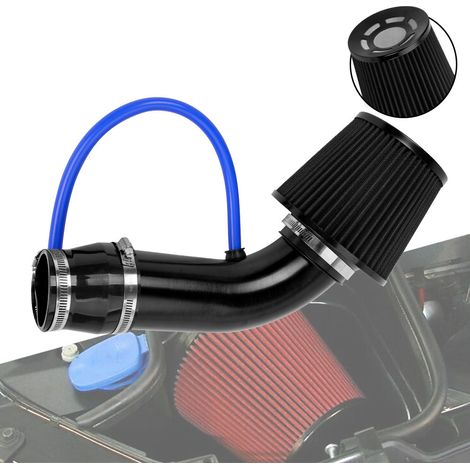 Filtre à air automobile universel 76 mm – Filtre conique de remplacement – Efficacité d'admission optimisée (1/5)