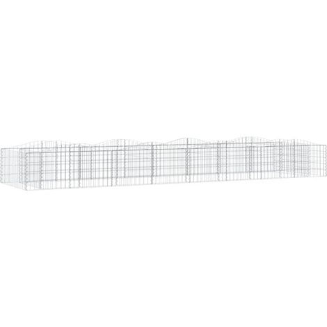 Maison Exclusive - Gabionen-Hochbeet mit Hochbogen 400x100x50 cm