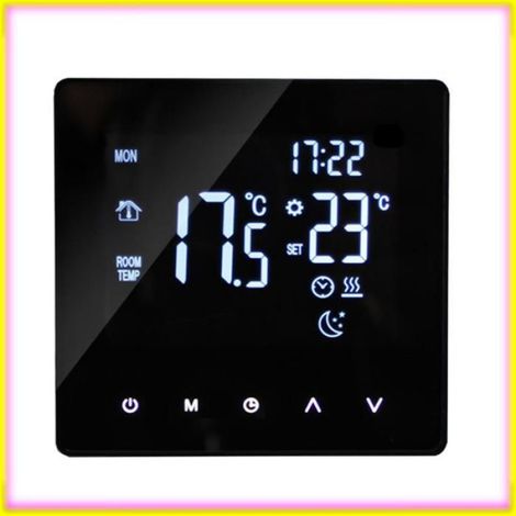 keenso thermostat pour la maison Thermostat intelligent, contrôleur de température outillage thermostat Chauffe-eau noir NO-WIFI (1/5)