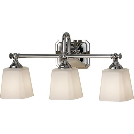 Elstead Concord - 3 luci per bagno sopra specchio cromato lucido IP44, G9 (1/5)