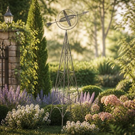 146cm Weather Vane - Metal - L35 x W52 x H146 cm