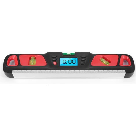 Rapporteur numérique avec écran LCD, niveau magnétique en acier inoxydable, jauge d'angle multifonctionnelle, prise en charge de la mesure des angles absolus et relatifs, fonction de maintien des donn (1/5)