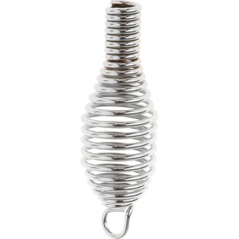 Poignée à Ressort pour Barbecue, Ressort, Facile à Installer, poignée de poêle légère pour Fours, poêles à Bois, pièces de fosses, Argent 13.2x1.9cm