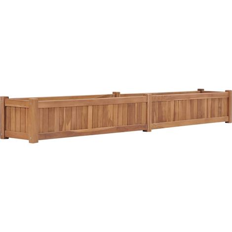 Hochbeet 200x30x25 cm Massivholz Teak