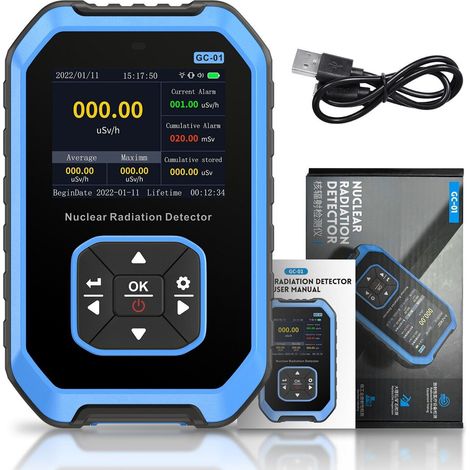 FNIRSI GC-01 Nuclear Radiation Detector Blue
