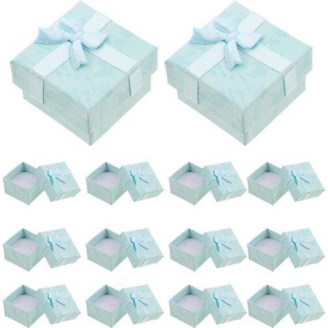 Cajas de joyería de papel de 25 piezas con lazo de cinta (1/5)