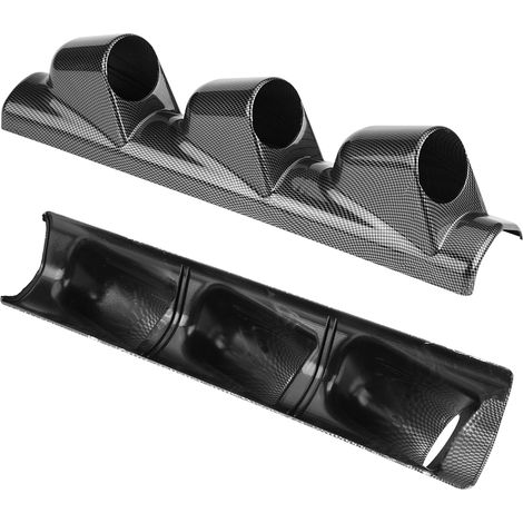 Pilier A universel pour triple jauges 52mm/2" en fibre de carbone pour voiture (1/5)