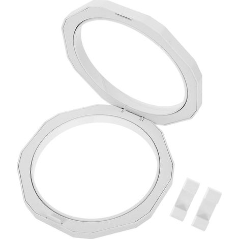 Vitrine 3D à cadre flottant, boîte à monnaie, présentoir à bijoux, diamètre 12,8 cm (blanc) (1/4)
