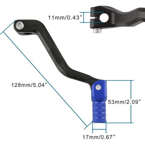Motorcycle accessories suitable for all NC engine off-road motorcycles (black handlebar, blue head).