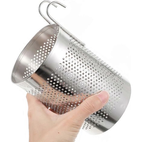Hängender Küchenbesteckabtropfer, Essstäbchenhalter, Besteckabtropfer aus Edelstahl (1/5)