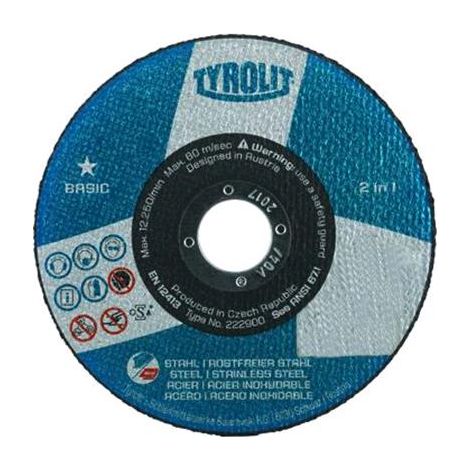 Mole Abrasive Tyrolit 1 Stell In Acciaio/Inox Piane 115X1  X22 Cf.25Pz