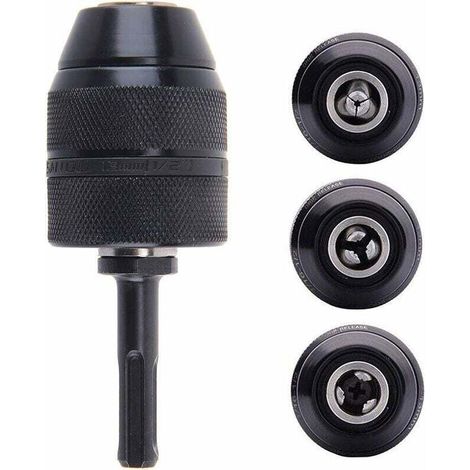 Mandrin Autoserrant À Fermeture Rapide 2-13 Mm Avec Adaptateur Sds Plus Professionnel (1/4)
