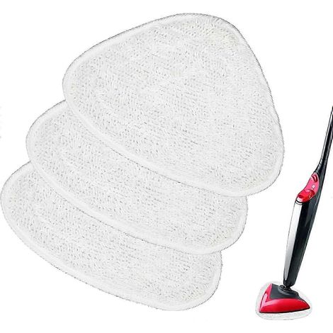 Recharges en microfibre pour balais vapeur compatibles avec les balais vapeur Vileda et les balais vapeur en microfibre compatibles. Absorption et réutilisation optimales (blanc, lot de 3) PDWHBYV (1/4)
